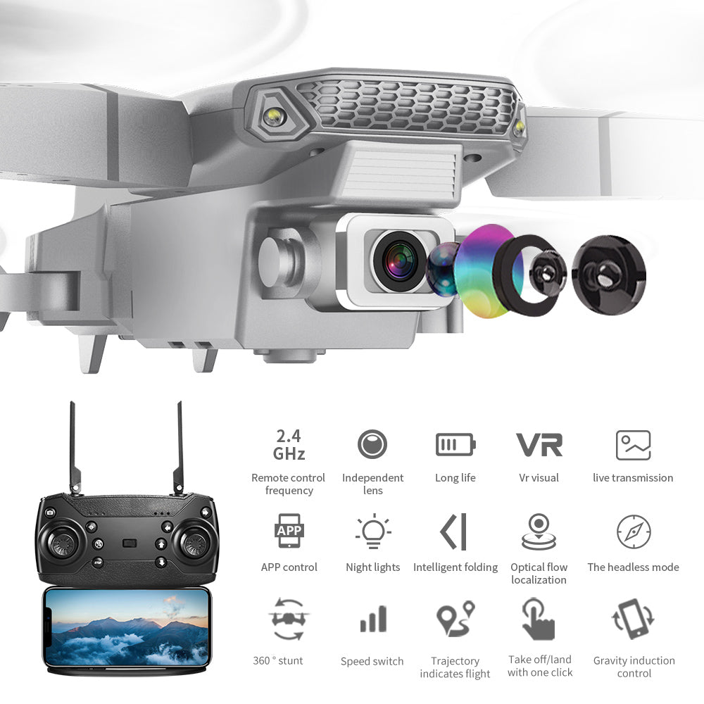 Foldable Quadcopter Drone with Remote Control for Aerial Photography-2